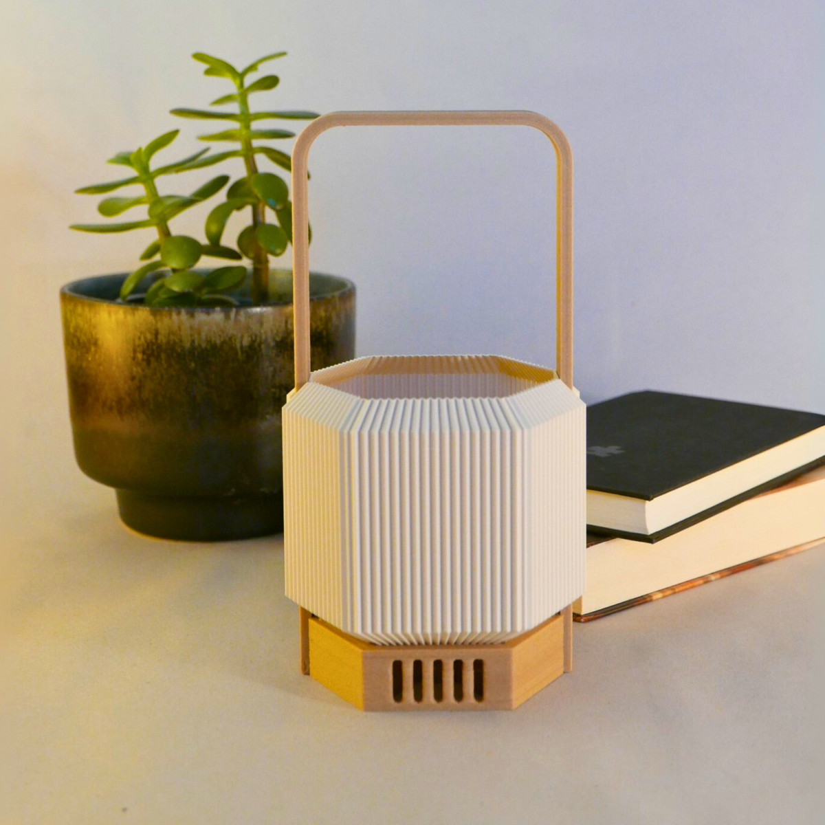 Lámpara de mesa con asa | pack de 2 | HEXA DOS mini - Imagen 4