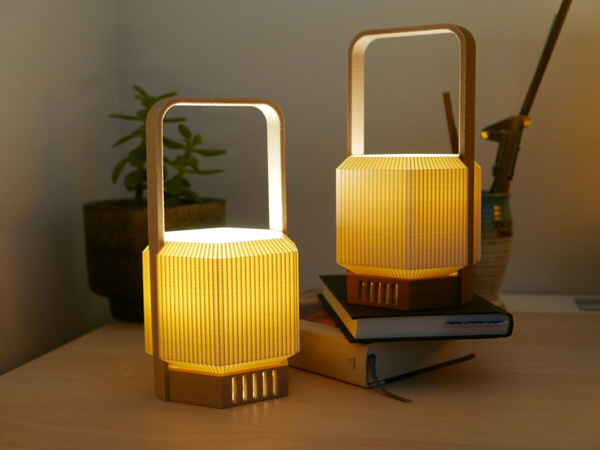 Lámpara de mesa con asa | pack de 2 | HEXA DOS mini - Imagen 6